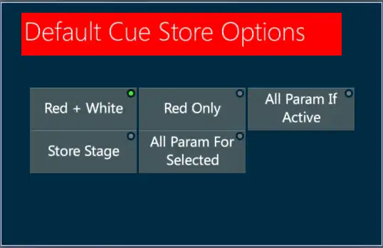 Default-Cue-Store-Options