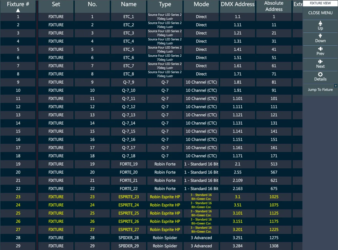 Fixtures-View