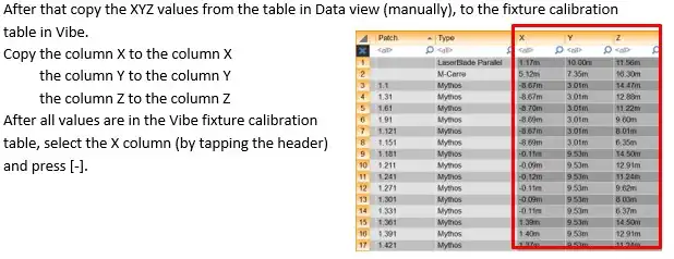 Wysiwyg-Calibration-Data