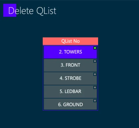 Delete-Qlist