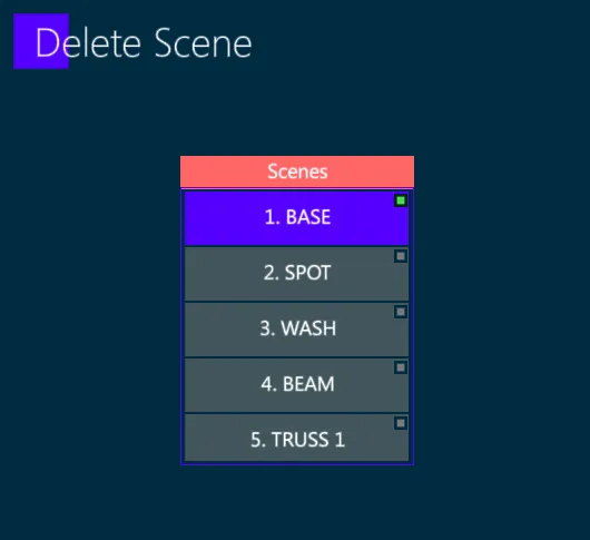 Delete-Scene