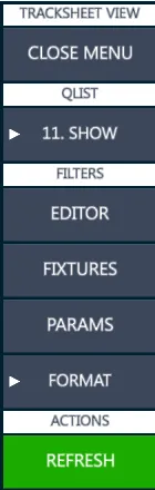 Tracksheet-Menu