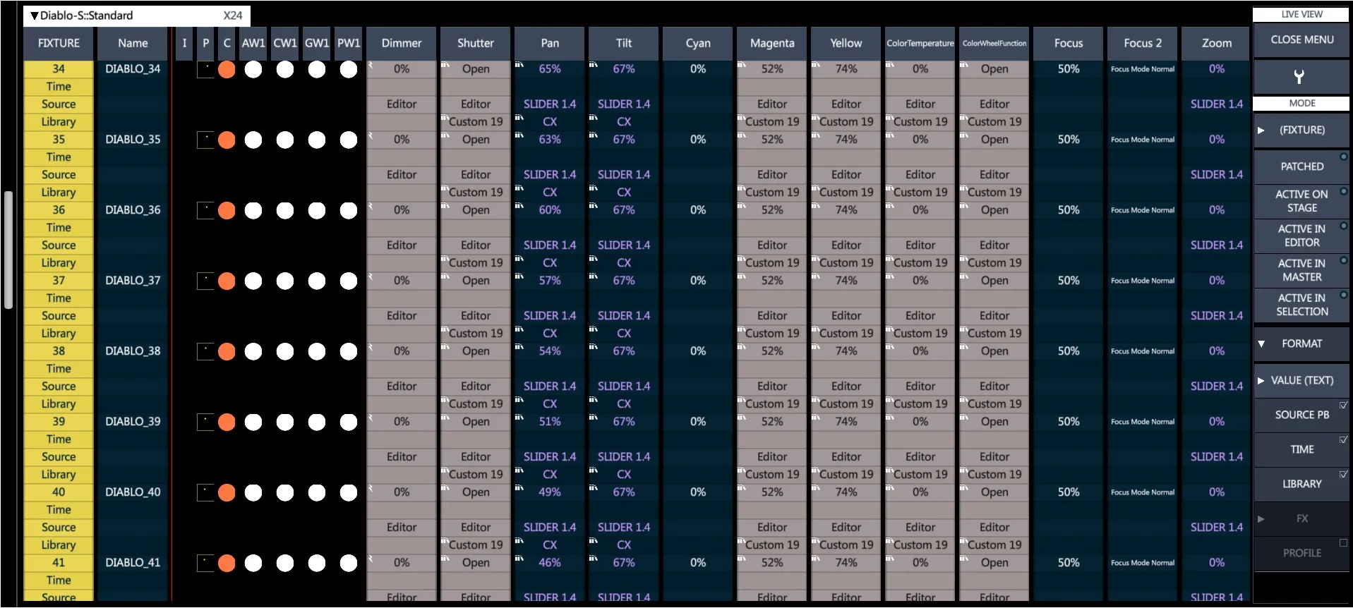 Live-View-Format