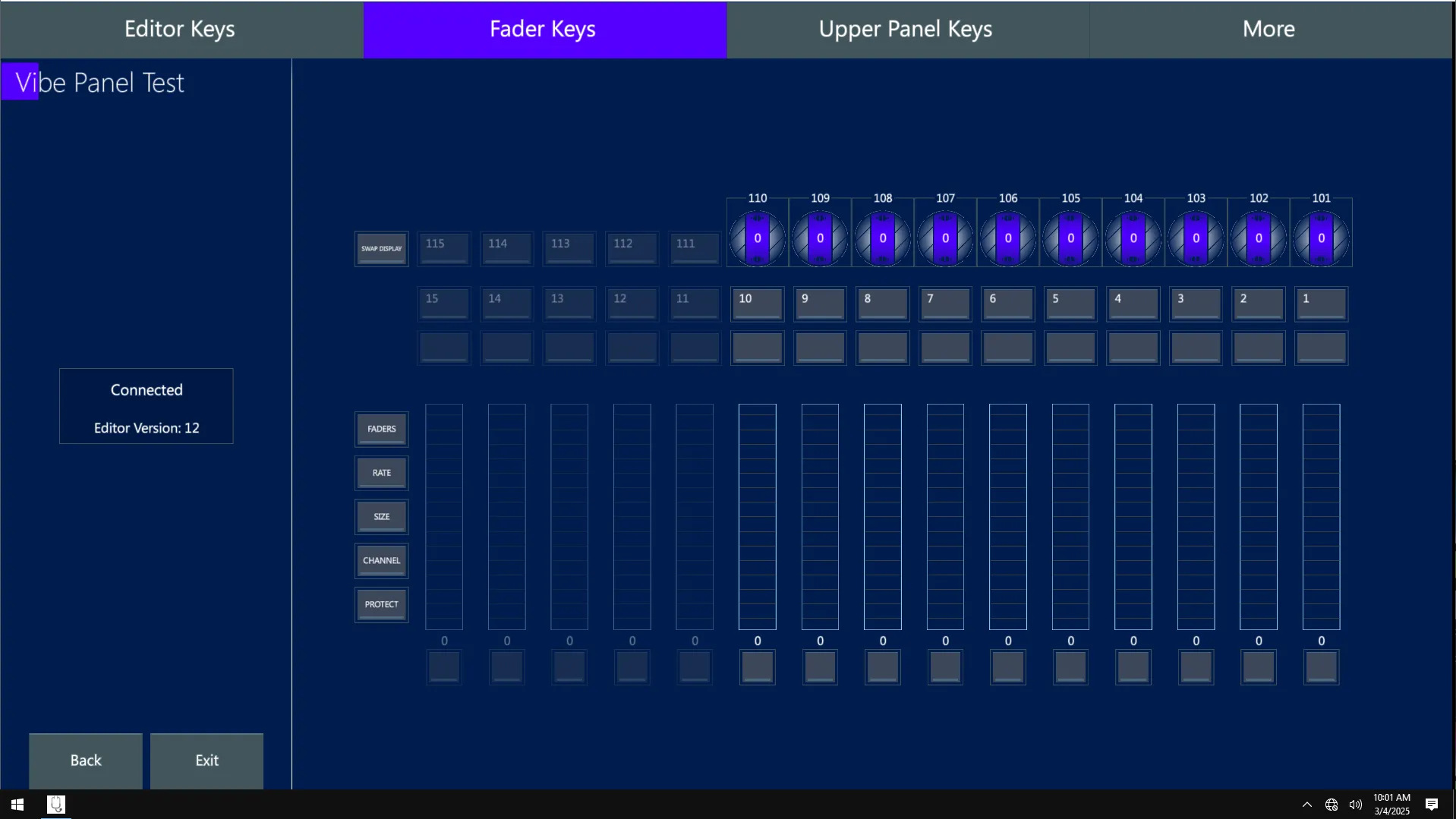 Panel-Test-Fader