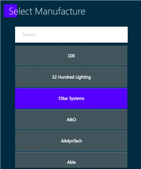 FB-Select-Manufacturer
