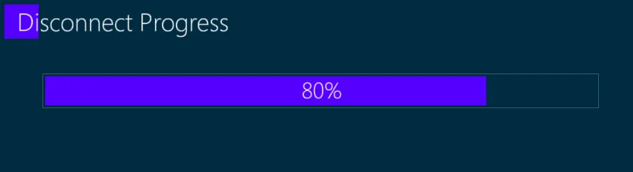 18.1-Disconnect-Progress